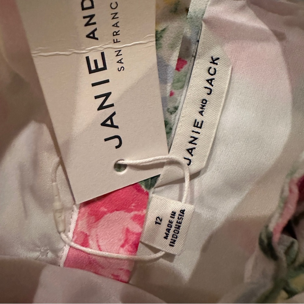Janie and Jack floral dress nwt 12y - Picture 4 of 10
